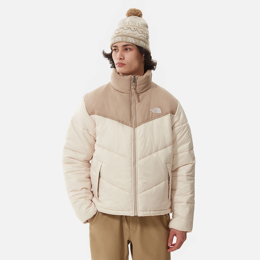 The North Face Puffer Jacket Mens Australia - The North Face Saikuru Beige / Sand / Khaki (PNM-54210